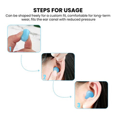 Reusable Silicone Ear Plugs — Noise Reduction