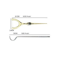 Reusable Stainless Steel Toothpicks Set for Travel & Dental Care