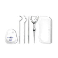 Reusable Stainless Steel Toothpicks Set for Travel & Dental Care