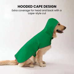 Reversible Waterproof Dog Raincoat — Reflective, Hooded