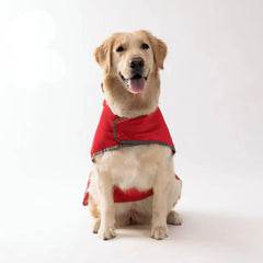 Reversible Waterproof Dog Raincoat — Reflective, Hooded