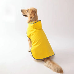 Reversible Waterproof Dog Raincoat — Reflective, Hooded