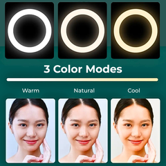 LED Selfie Ring Light with Adjustable Tripod Stand