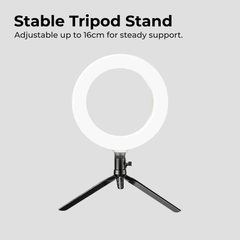 LED Selfie Ring Light with Adjustable Tripod Stand