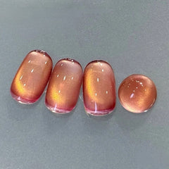 Black Brown Cat Eye Gel Polish - MIANEL 12ML Summer 2025