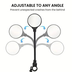Rotatable  Bike Mirror – Wide-Angle Rear View