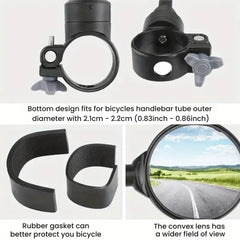 Rotatable  Bike Mirror – Wide-Angle Rear View