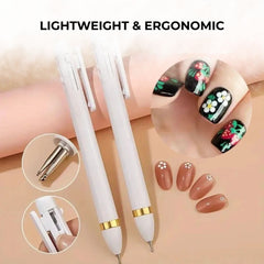 Rotating Nail Dotting Pen Set – 4-in-1 Nail Art Tool Kit