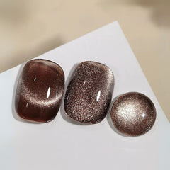 Black Brown Cat Eye Gel Polish - MIANEL 12ML Summer 2025