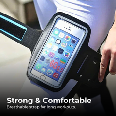 Running Armband Phone Holder with Key Slot – Universal Fit