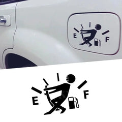 Funny Fuel Gauge Man Sticker