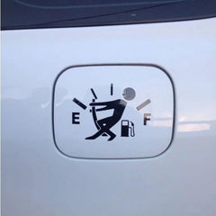 Funny Fuel Gauge Man Sticker