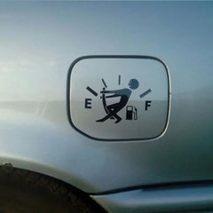 Funny Fuel Gauge Man Sticker