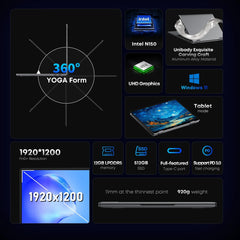 CHUWI MiniBook X: 2-in-1 Laptop, 12GB, 512GB SSD, Win 11