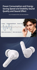Realfit F3 ANC Earbuds: HIFI Bass, ENC Calls, Sport & Gaming
