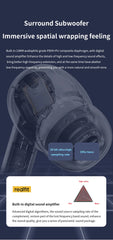 Realfit F3 ANC Earbuds: HIFI Bass, ENC Calls, Sport & Gaming