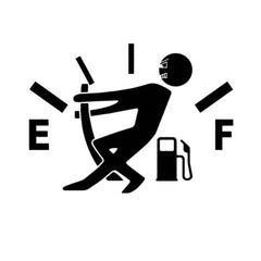 Funny Fuel Gauge Man Sticker