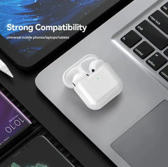 TWS Bluetooth Earbuds Pro 4: Wireless Headphones for iPhone, Xiaomi, Huawei