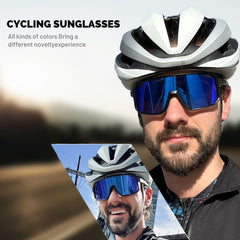 SCVCN Cycling Glasses UV400 Sports Bike Sunglasses Men/Women