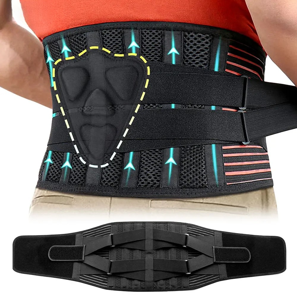 Adjustable Lumbar Back Brace for Pain Relief & Support