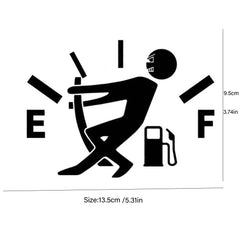 Funny Fuel Gauge Man Sticker