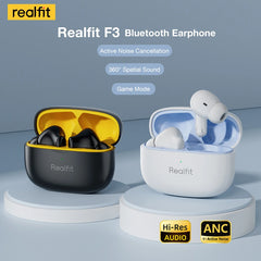 Realfit F3 ANC Earbuds: HIFI Bass, ENC Calls, Sport & Gaming