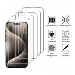 Clear Glass Screen Protector for iPhone 16 15 14