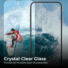 Clear Glass Screen Protector for iPhone 16 15 14
