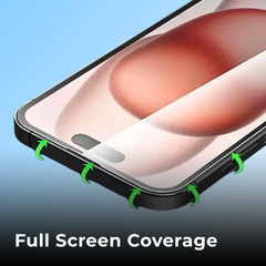 Clear Glass Screen Protector for iPhone 16 15 14