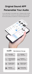Realfit F3 ANC Earbuds: HIFI Bass, ENC Calls, Sport & Gaming