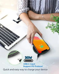30W Wireless Charger for iPhone 15 14 & Samsung S23