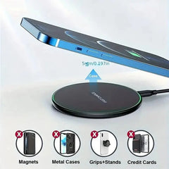 30W Wireless Charger for iPhone 15 14 & Samsung S23