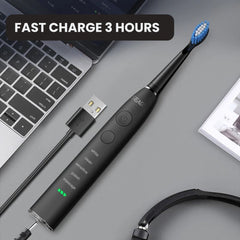 Seago Sonic Toothbrush USB Rechargeable 360-Day Battery