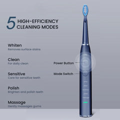 Seago Sonic Toothbrush USB Rechargeable 360-Day Battery