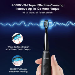 Seago Sonic Toothbrush USB Rechargeable 360-Day Battery