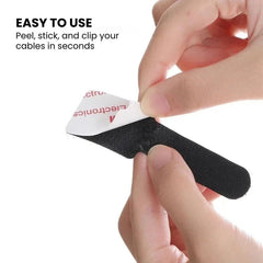 Self-Adhesive Reusable Cable Organizer Clips