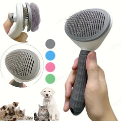 Self-Cleaning Pet Grooming & Massage Brush - 