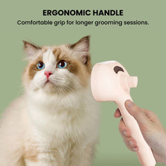 Self-Cleaning Pet Hair Remover Brush — Mint & Peach