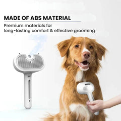 Self-Cleaning Pet Hair Remover Brush — Mint & Peach
