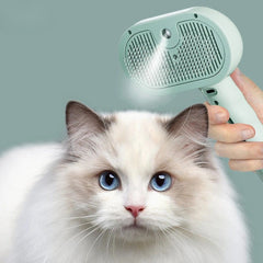 Self-Cleaning Pet Hair Remover Brush — Mint & Peach
