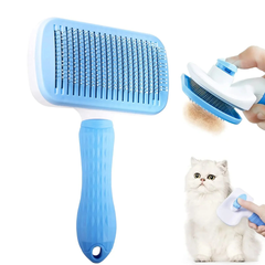 Self-Cleaning Pet Grooming Brush — Hair Eject