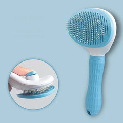 Self-Cleaning Pet Grooming Brush — Hair Eject