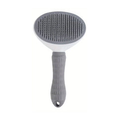 Self-Cleaning Pet Grooming & Massage Brush - grey
