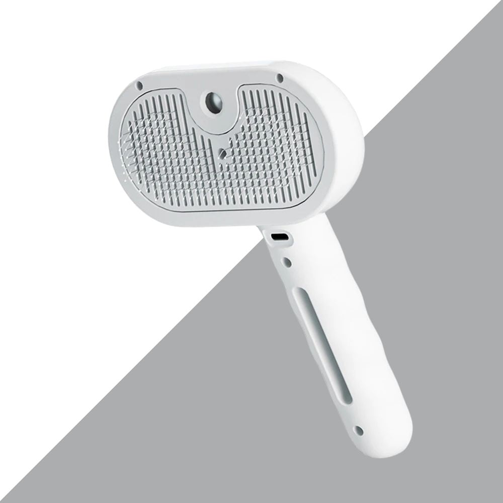 Self-Cleaning Pet Hair Remover Brush — Mint & Peach