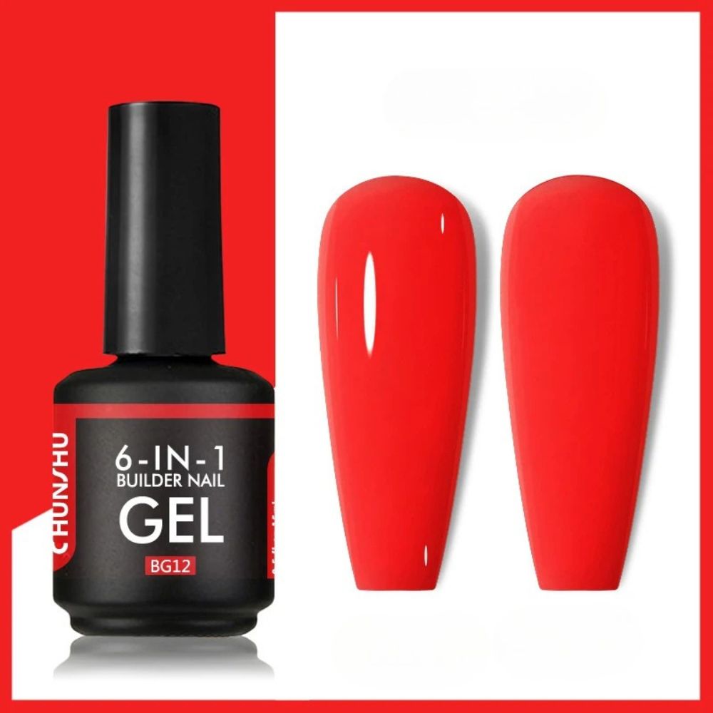 6-in-1 Builder Rubber Base Gel — Multi-Use Strengthener