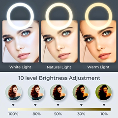 26cm LED Selfie Ring Light with Tripod & Phone Holder