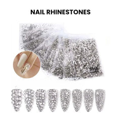 Shiny Nail Rhinestones Set SS6-SS30 | Mixed Glass Gems