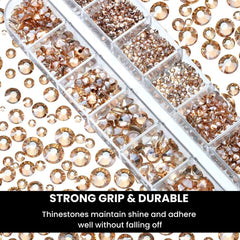 Shiny Nail Rhinestones Set SS6-SS30 | Mixed Glass Gems