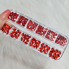 Shiny Nail Rhinestones Set SS6-SS30 | Mixed Glass Gems