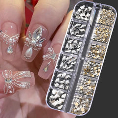 Shiny Nail Rhinestones Set SS6-SS30 | Mixed Glass Gems